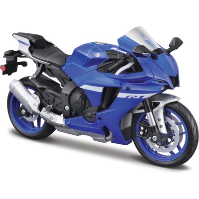 MAISTO model motorky YAMAHA YZF-R1 2004 modrá 1:12 – Zboží Dáma