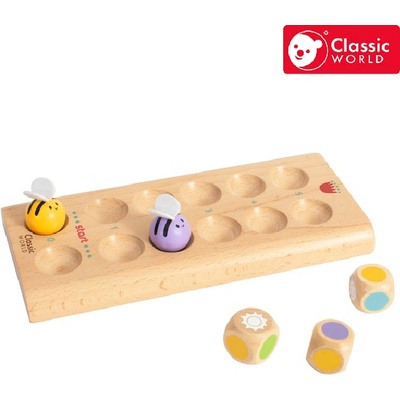 Classic World Детска дървена игра за фина моторика - Сладки пчелички