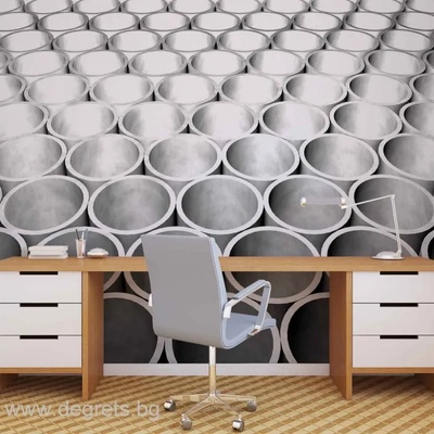 Фототапет Абстракция в сиво 3d