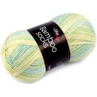 Pletací příze Bamboo Socks / ponožkovka 100 g Varianta: 6 (7906) zelená sv., Balení: 1 ks 56417/142769/259842