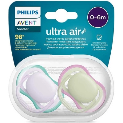 Avent Philips cumlík Ultra air neutral dievča fialová 2ks
