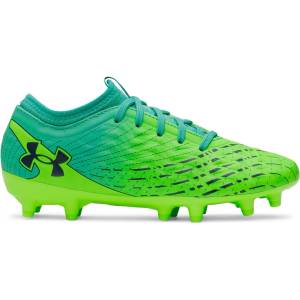 Under Armour Футболни бутонки Under Armour Kids' Firm Ground Football Boots - Green/Turquoise