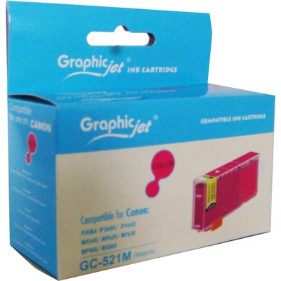 Compatible Cli-521 Съвместима мастилена касета (магента) с чип