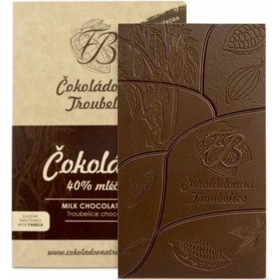 Čokoládovna Troubelice Čokoláda biela 40% , 45 g