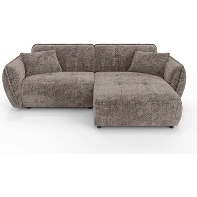 ROPEZ Кафяво-сив шенилов ъглов диван (десен ъгъл) Nelia - Ropez (Nelia Narożnik L - Prawa OT Cremona 24)