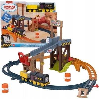 Mattel Tomáš a jeho přátelé sada dieselového vysokozdvižného vozíku (JBW20)
