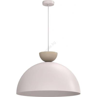Luminex Пендел на кабел NEVIS 1xE27/15W/230V, диаметър 50 см, кремав (LU9711A)