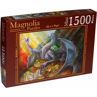 MAGNOLIA Modrý drak s pokladom 1000 dielov