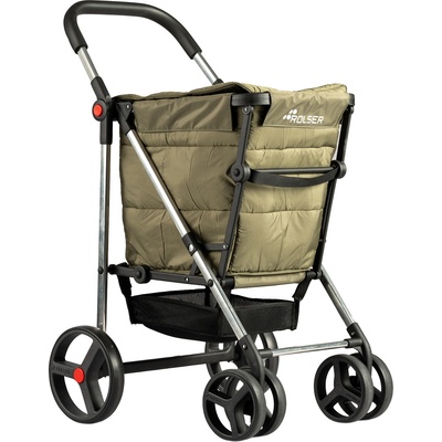 Rolser Количка за пазаруване Rolser Basket Polar 4B сгъваема зелена (BAS001 1005)