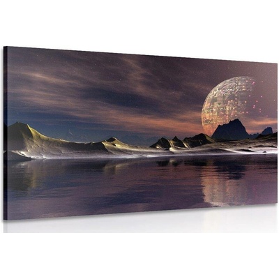 Obraz futuristická krajina - 120x80