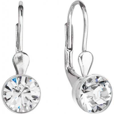 Pavona visací s krystaly Swarovski bílé kulaté 31112.1