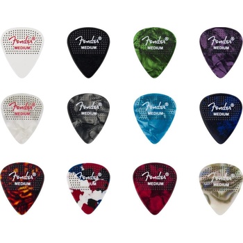 Fender 351 Dotted Celluloid Picks 12-Pack Medium Перце за китара (1980200300)