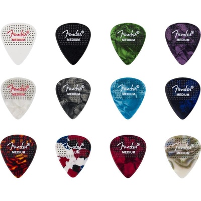 Fender 351 Dotted Celluloid Picks 12-Pack Medium Перце за китара (1980200300)