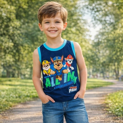 Setino chlapecké letní tílko Tlapková Patrola hlavní trojka modré – Zboží Mobilmania