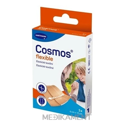 Cosmos Flexible elastická textilná náplasť na rany 6 cm x 10 cm 5 ks