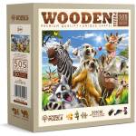 Wooden City - Puzzle Welcome to Africa wooden - 500 piese