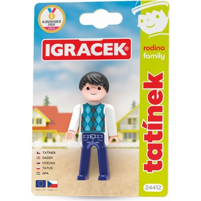 EFKO IGRÁČEK Tatínek figurka 7,5cm rodina v krabičce – Zboží Dáma