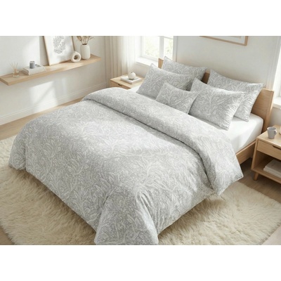 Áčko 4 set obliečok MAKOsatén Cannes Sivá Typ balenia 2x70x90 2x140x200