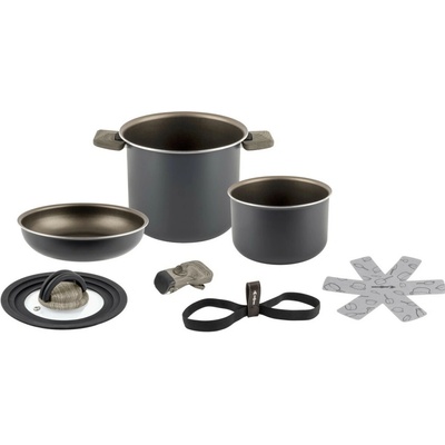 Brunner Sada hrnců Torralta Spacemaster Ø 18 cm Barva: šedá/černá