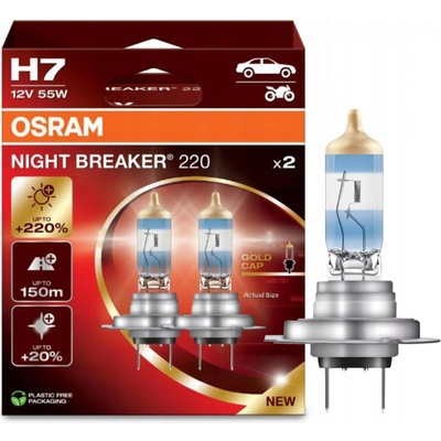 Osram Night Breaker Laser H7 PX26d 12V 55W 64210NB220 2ks