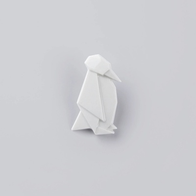 StehlikDesign brož Tučňák bílá 0141