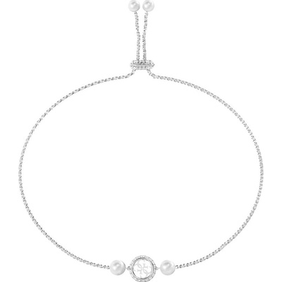 Guess Elegantní ocelový náramek Tiny Pearly JUBB05520JWRHT/U