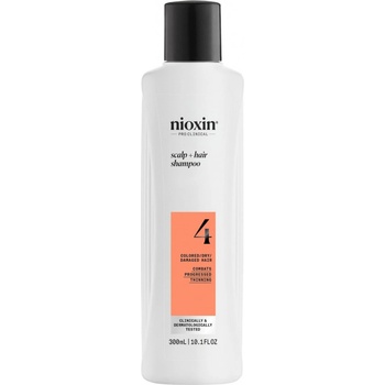 Nioxin System 4 Scalp + Hair Shampoo jemný šampón pre farbené a poškodené vlasy 300 ml