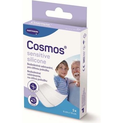 Cosmos sensitive silicone ultra jemná 6 x 10 cm 5 ks