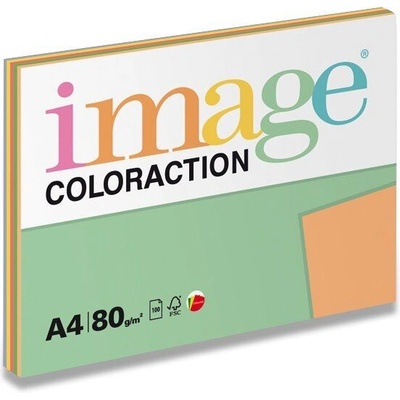 Farebný papier Image Coloraction Mix intenzívny 80 g 5 x 20 listov
