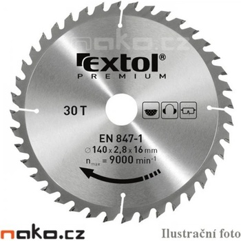 EXTOL PREMIUM Kotouč pilový s SK plátky, O 185x3,0x20mm, 24T (8803225)