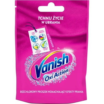 Vanish Oxi Action Pink odstraňovač škvŕn v prášku 30 g