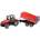 BRUDER Bruder Massey Ferguson 7480 модел, червен/черен, с ремърке с изсипване (02045)