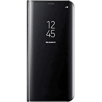 Pouzdro SES Zrdcadlové plastové flip Samsung Galaxy S22 Ultra 5G - černé