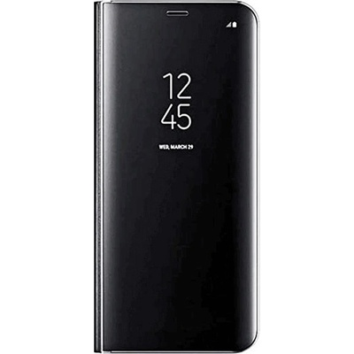Pouzdro SES Zrdcadlové plastové flip Samsung Galaxy S22 Ultra 5G - černé