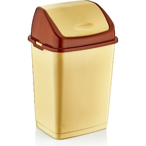 Dünya Plastik DUNYA-Кош с люлеещ капак 10lt. "FANTASY"БЕЖОВ (09702) (0151387)