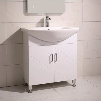 Inter Ceramic Долен шкаф за баня ICP 7544 NEW, Inter Ceramic, с умивалник, 85x47x75, 5см (7544 NEW)
