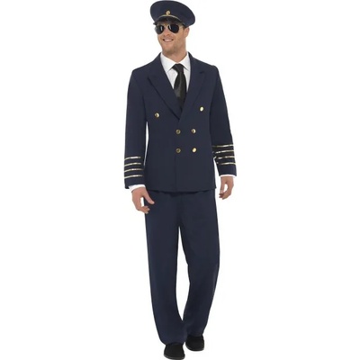 Fever Pilot Costume Navy Blue 28621 M