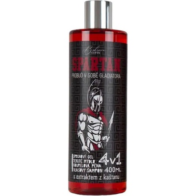 Bohemia Gifts Spartan 4v1 sprochový gel mýdlo pěna šampon 400 ml