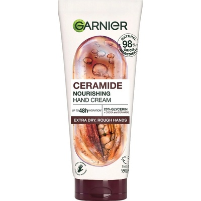 Garnier Ceramide Nourishing regenerační krém na ruce s kakaem 75 ml