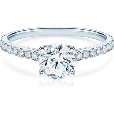 Savicki Zásnubný prsteň Share Your Love biele zlato laboratórne diamanty SYL P2 LAB B