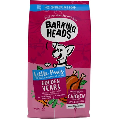 Barking Heads Little Paws Golden Years Chicken 6 kg