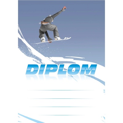 Snowboardový diplom A5