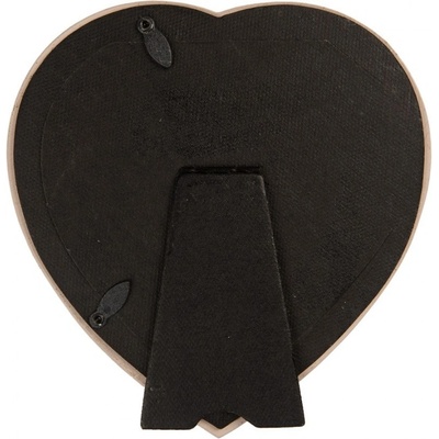 Béžovo-zlatý fotorámeček srdce s perličkami - 15*2*16 cm / 13*13 cm - Clayre & Eef – Zbozi.Blesk.cz