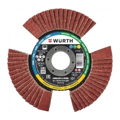 Würth Lamelový průhledový brusný kotouč 125 x 22,23 mm 0578810328
