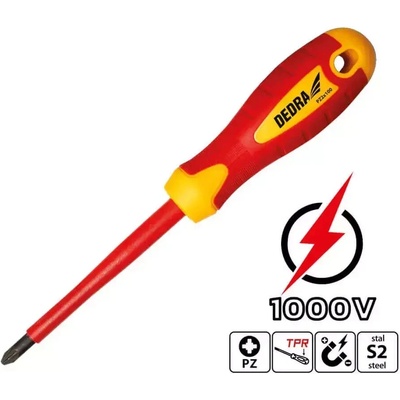 DEDRA-EXIM Izolovaný šroubovák PZ2x100mm 06B022