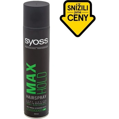 Syoss Max Hold 3v1 lak na vlasy pro fixaci vlasů 300 ml – Hledejceny.cz