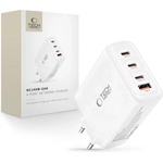 Tech-Protect nc140w-gan 4-портово мрежово зарядно pd 140w / qc3.0 бяло (5906302335947)