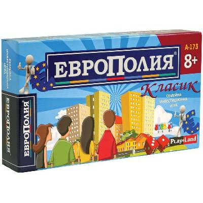 Детска настолна игра PlayLand - ЕвроПолия Класик II (A-173)
