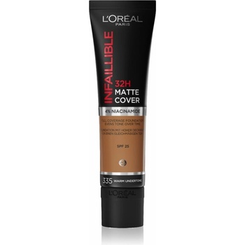 L’Oréal Paris Infaillible 32H Matte Finish dlhotrvajúci zmatňujúci make-up SPF 25 335 Warm Undertone 30 ml