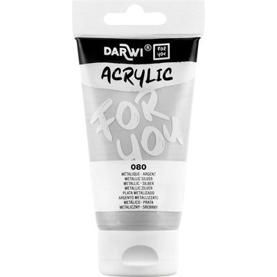 Darwi Dfy АКРИЛНА боя Metallic Silver 75 ml 1 бр (DF5150075080C)